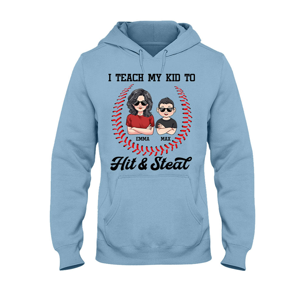 I Teach My Kid - Personalized Baseball T-shirt and Hoodie