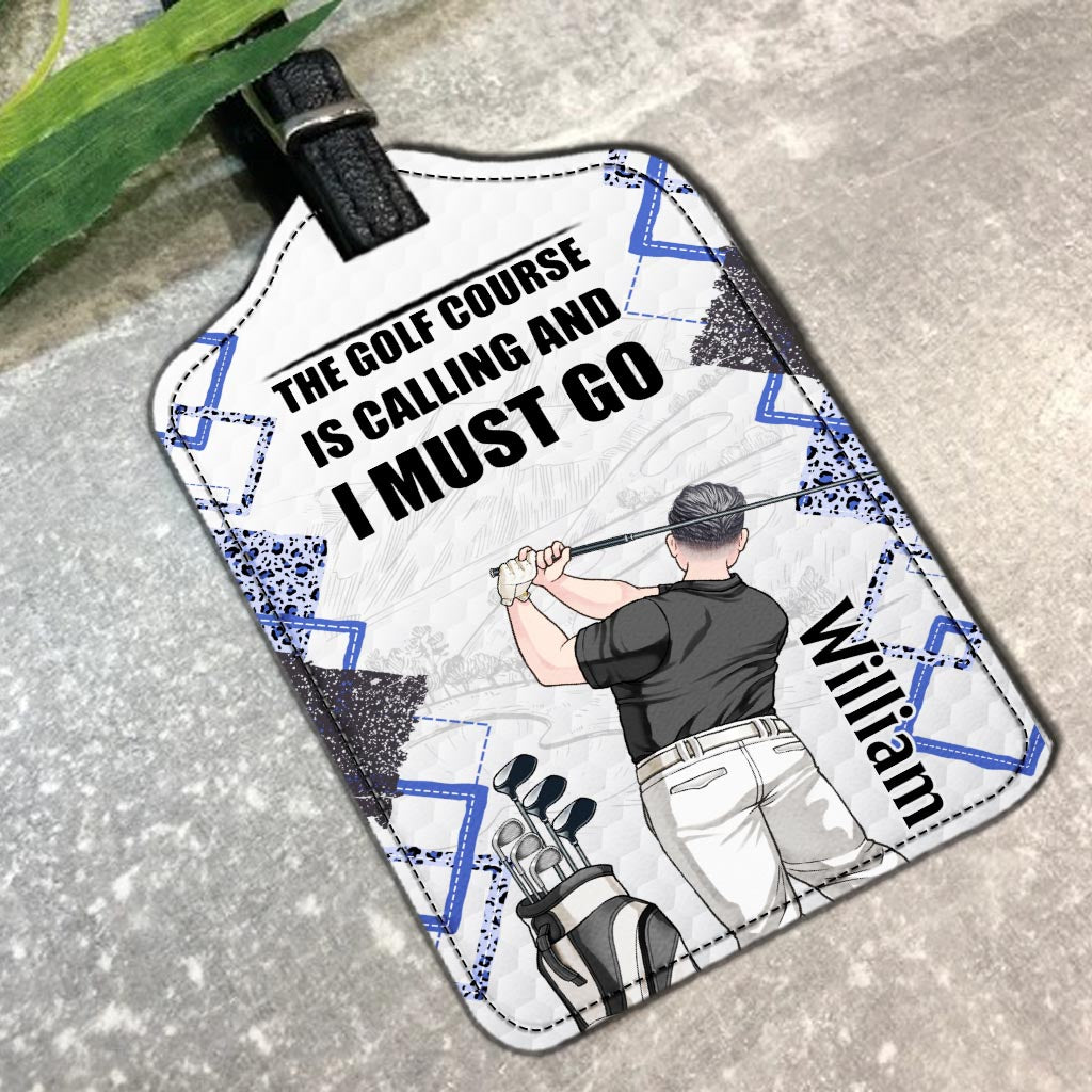 Just a girl - Personalized Golf Leather Luggage Tag