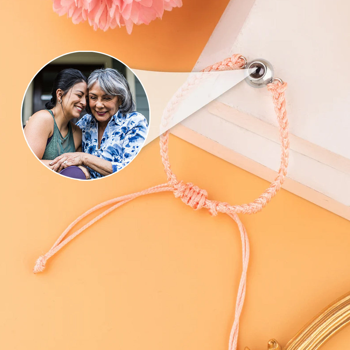 Capture Memories - Gift for Step Mom - Personalized Projection Bracelet