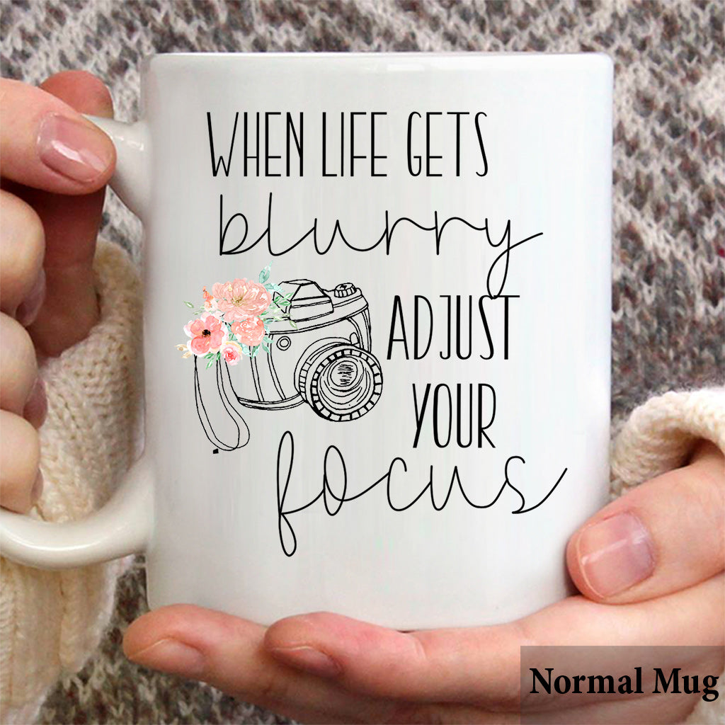 Adjust Your Focus - Personalized Photography Mug