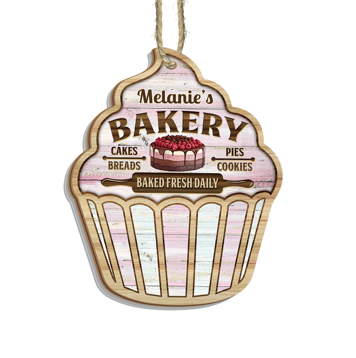 Just A Girl Who Loves Baking - Personalized Baking Suncatcher