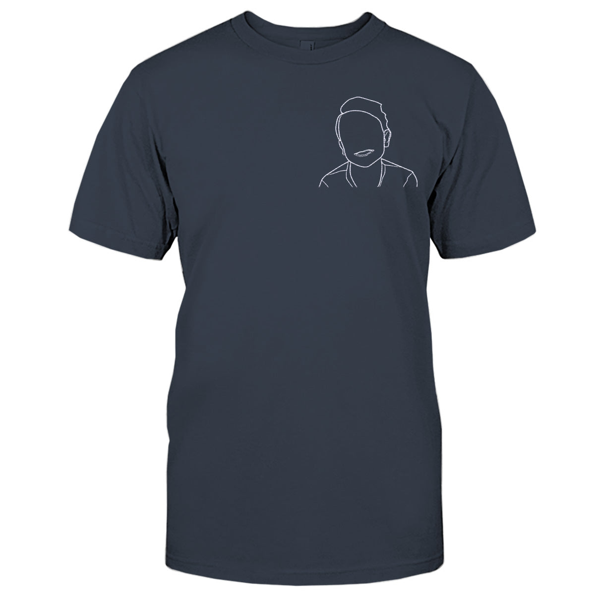 Custom Line Art - Personalized Kid Embroidered T-shirt