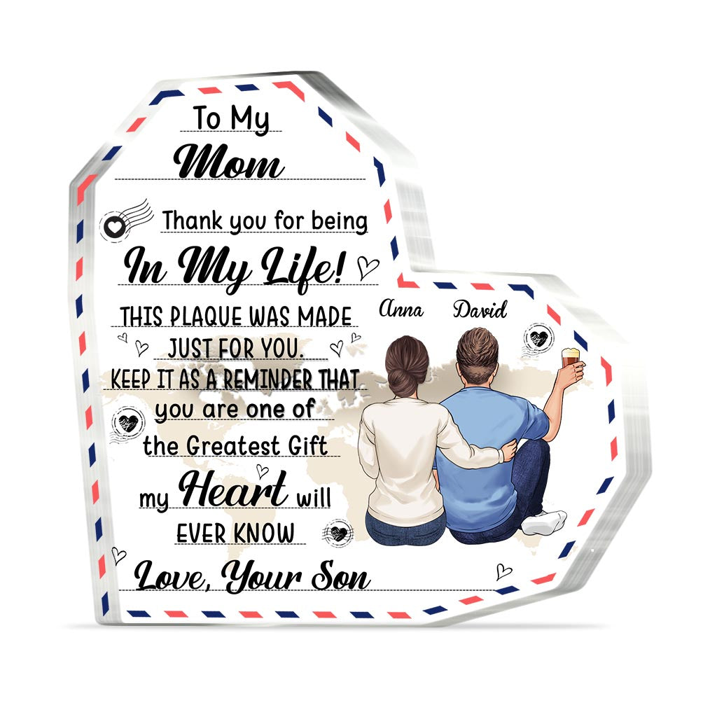 To My Grandmother - Gift for mom, grandma, aunt - Personalized Custom Shaped Acrylic Plaque