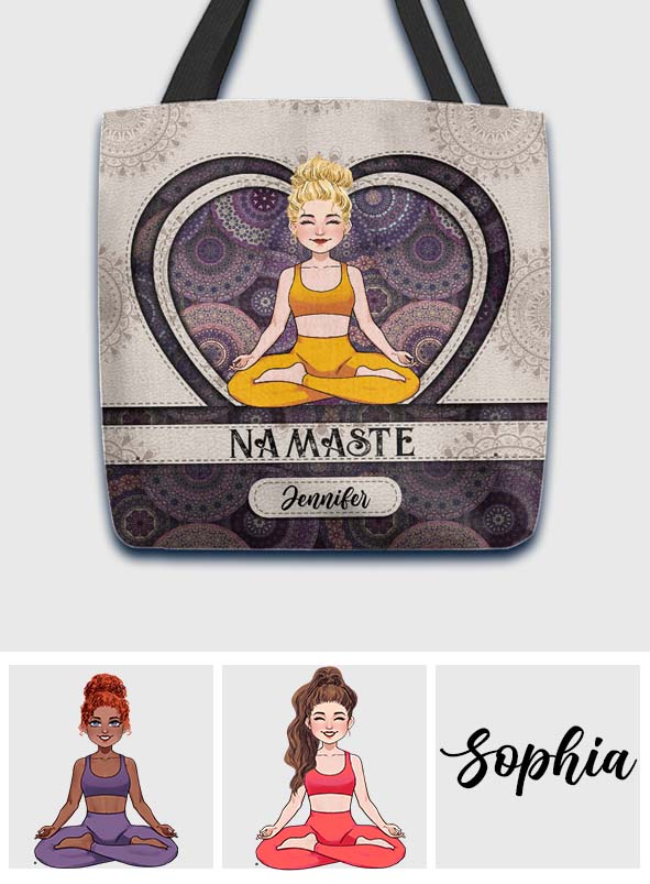 Namaste - Personalized Yoga Tote Bag