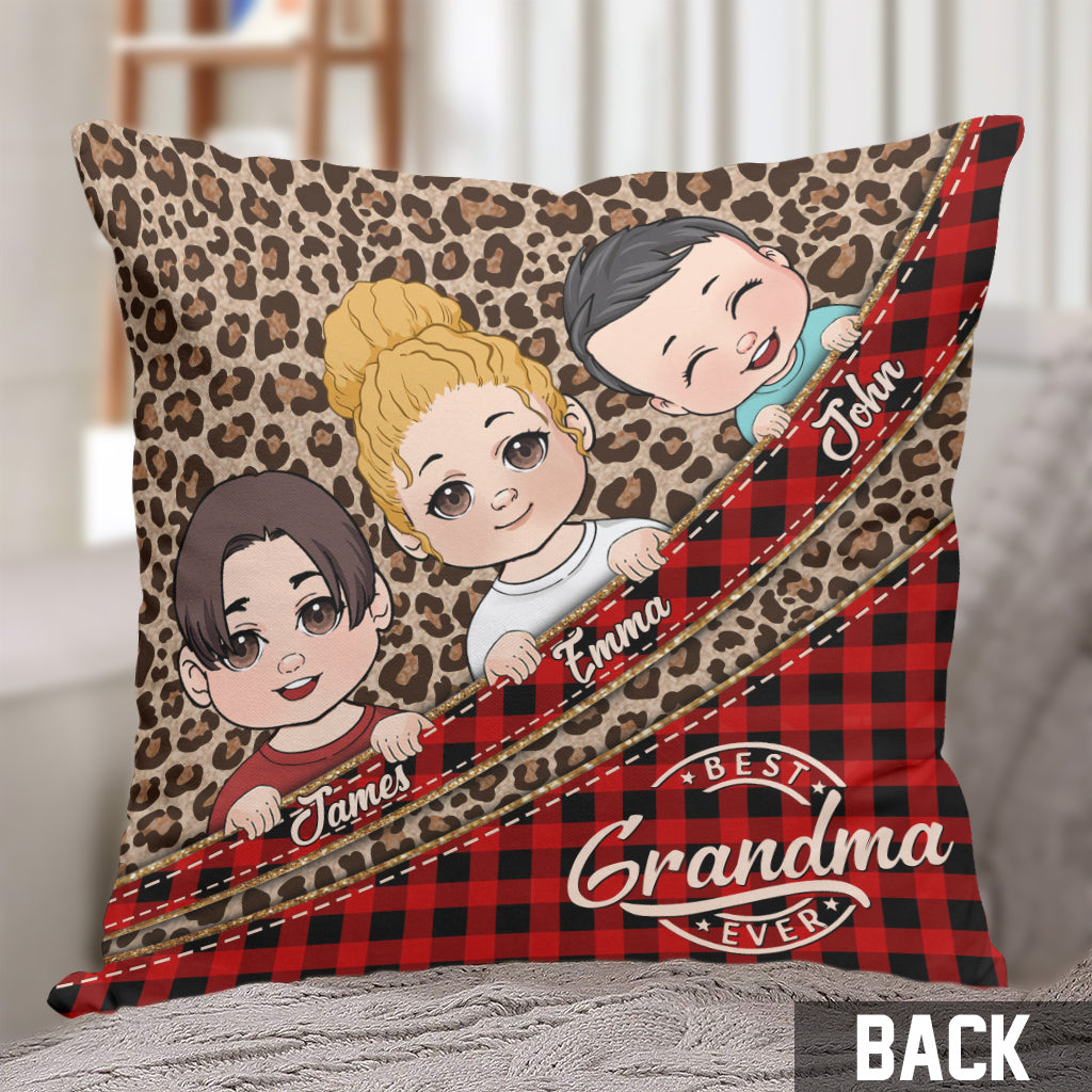 Best Grandma Ever - Personalized Grandma Throw Pillow