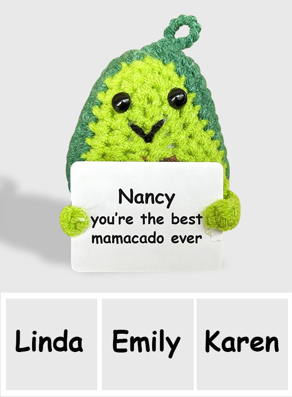 Best Mamacado Ever - Personalized Pregnancy Hand Knitted Figurine