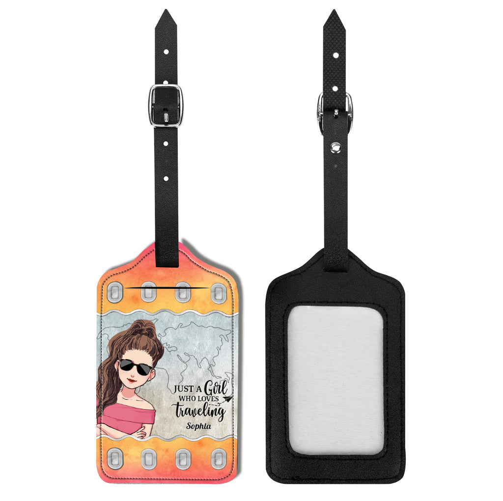 It's Time For New Adventure - Travelling gift for mom, daughter, granddaughter, wife, girlfriend, friend - Personalized Leather Luggage Tag