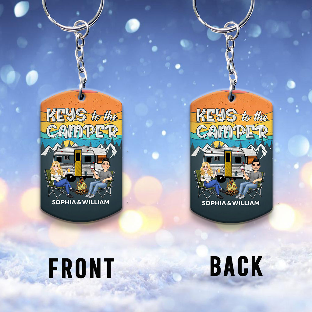 Keys To The Camper - Personalized Camping Keychain