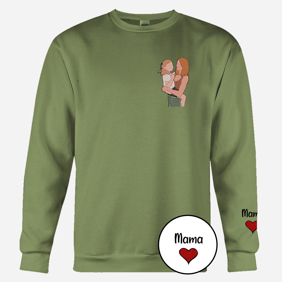 Custom 2D Photo - Personalized Son Embroidered Sweater