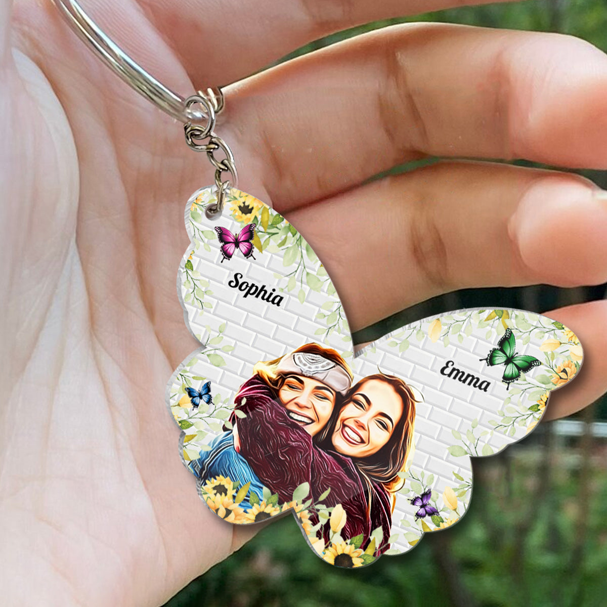 Besties Forever - Personalized Bestie Keychain