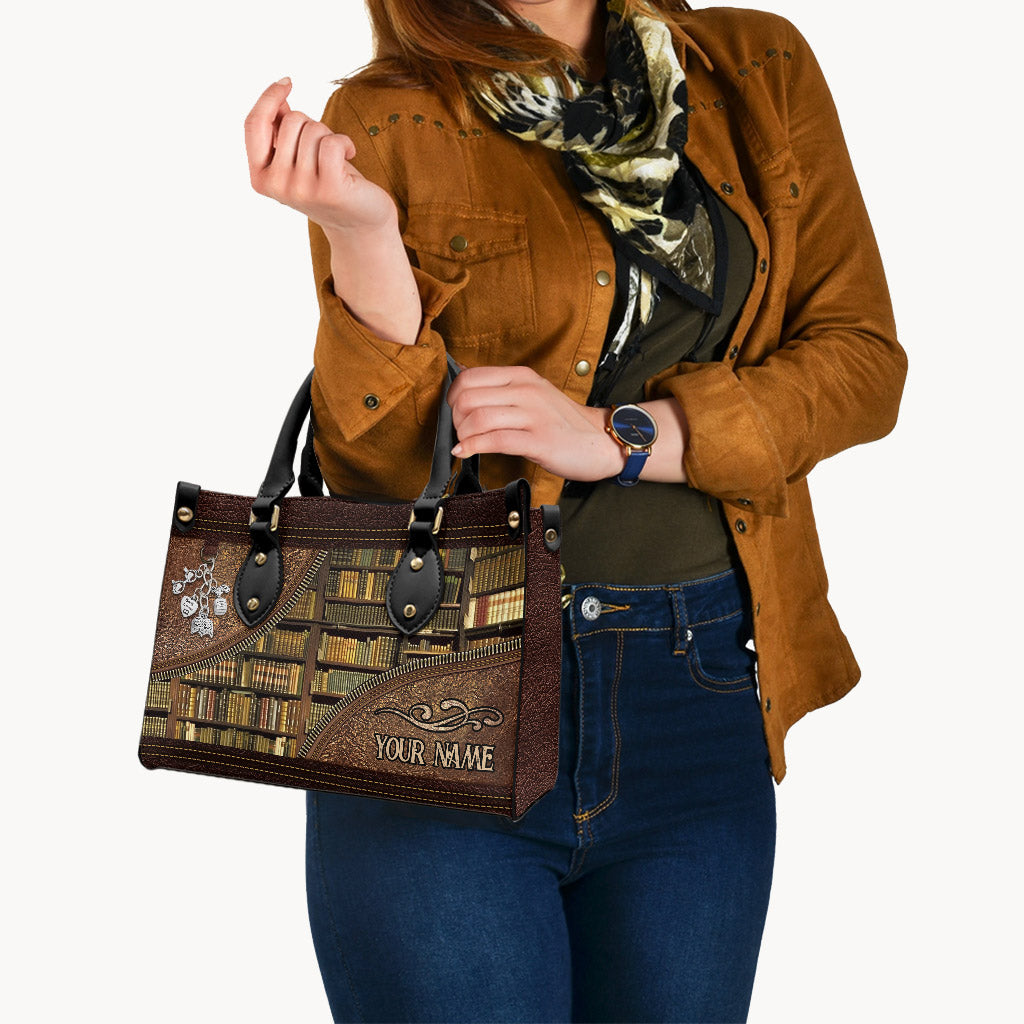 Library - Personalized Librarian Leather Handbag