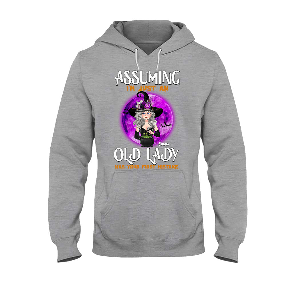 Assuming I'm Just An Old Lady Was Your First Mistake - Personalized Witch T-shirt & Hoodie