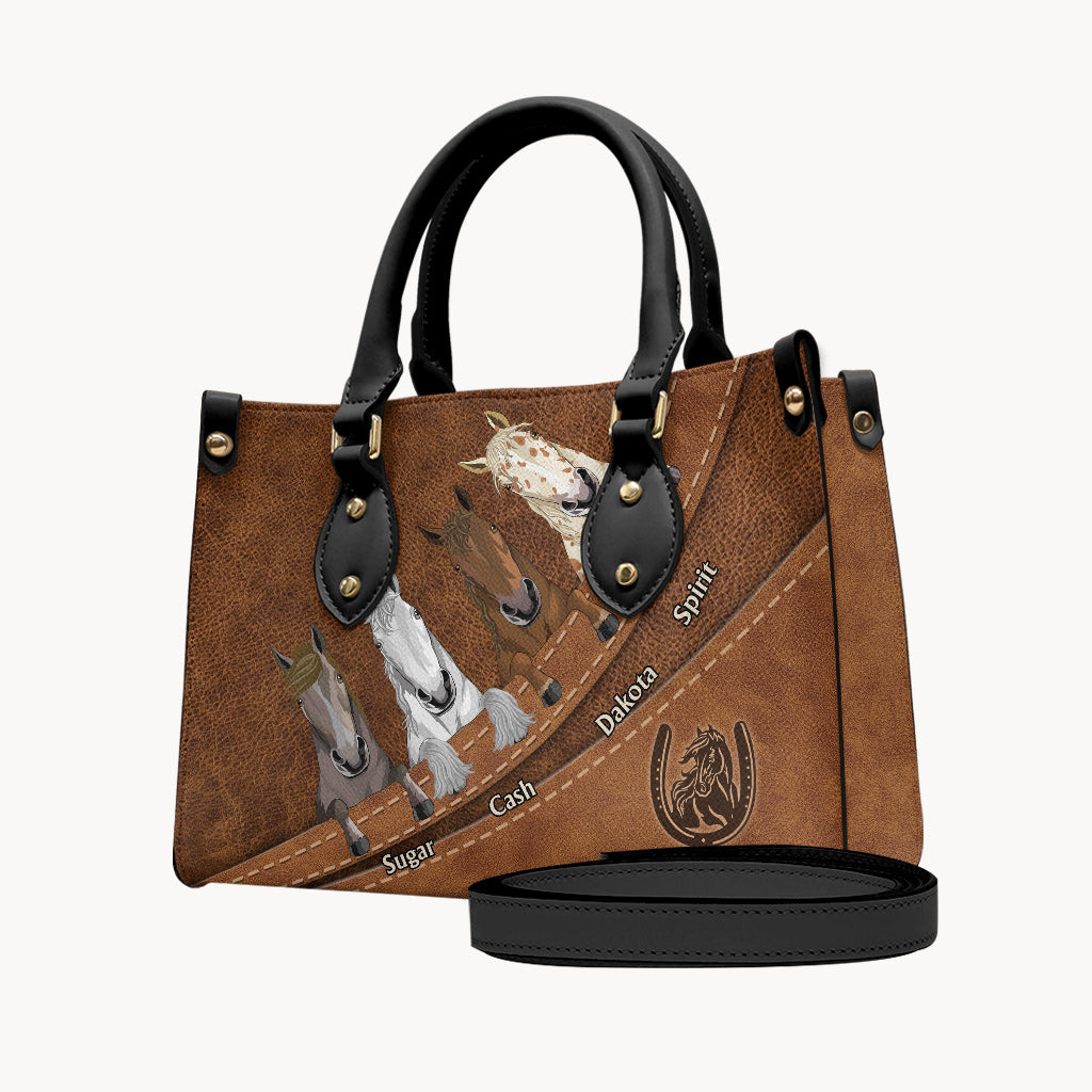 Love Horse - Personalized Horse Leather Handbag