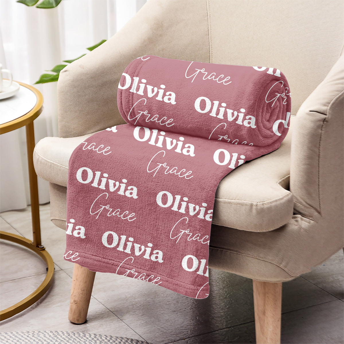 Custom Name Pattern - Personalized granddaughter Blanket