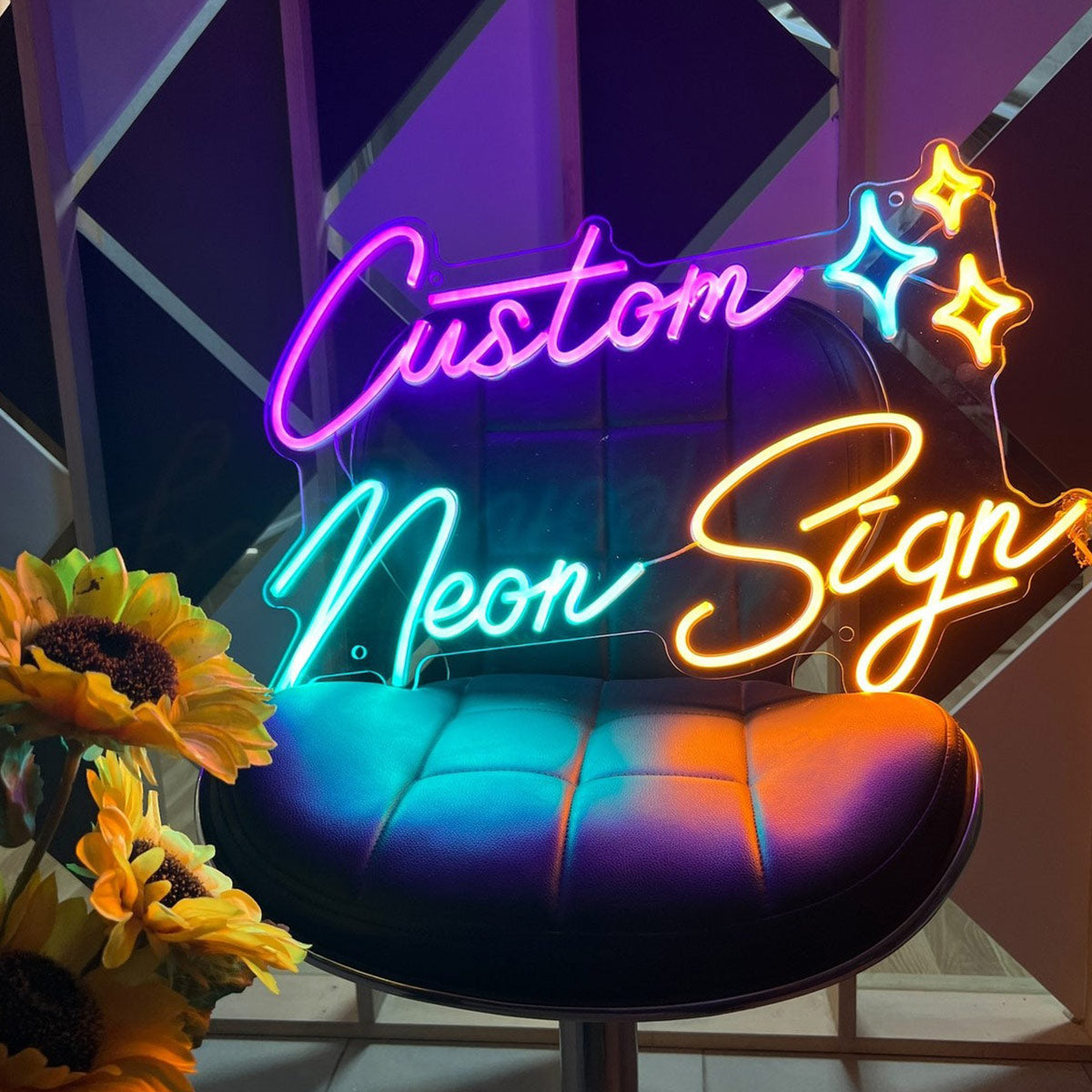 Custom Text - Personalized Step Mom Neon Sign