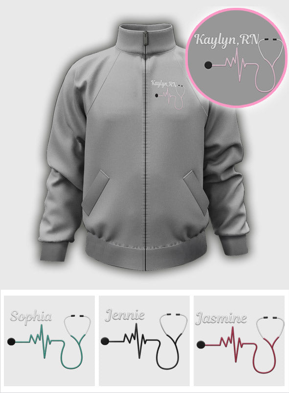 Nurse Life - Personalized Nurse Zip Jacket