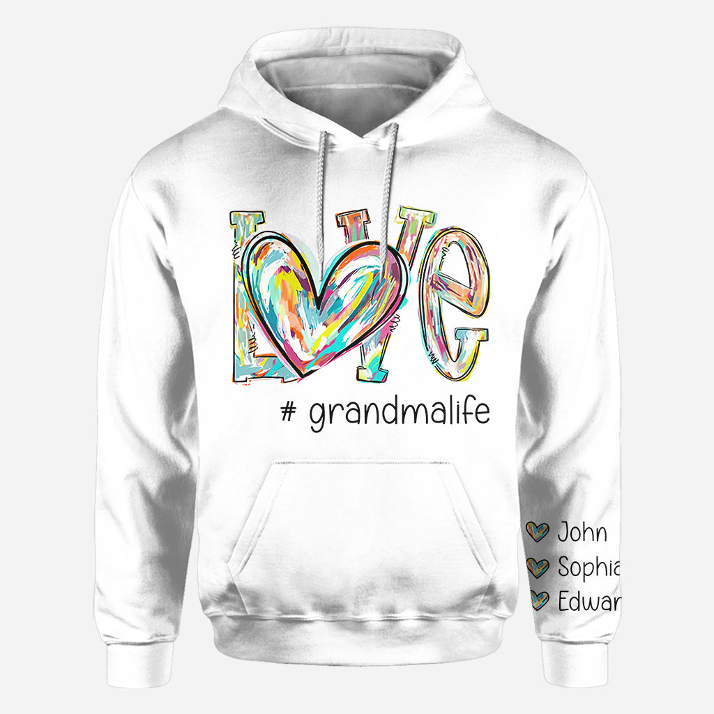 Love Grandma - Personalized Grandma All Over Shirt