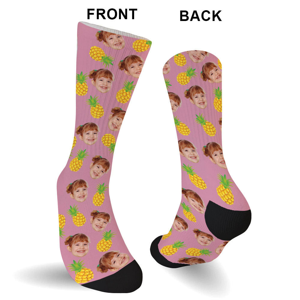 Funny Icon Pattern - Personalized granddaughter Socks