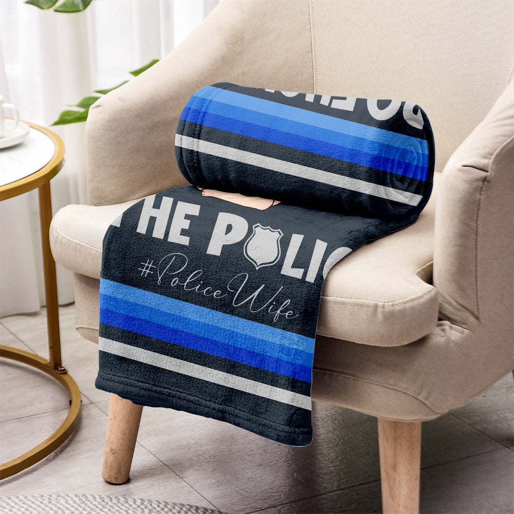 I Do Love The Police - Personalized Couple Blanket