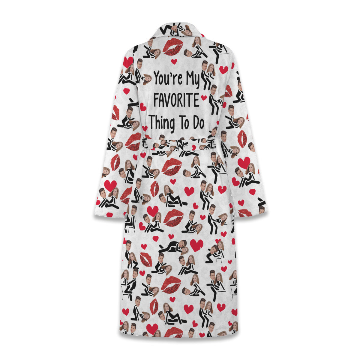 You're My Favorite Thing To Do - Personalized Couple Pajama Kimono Robe