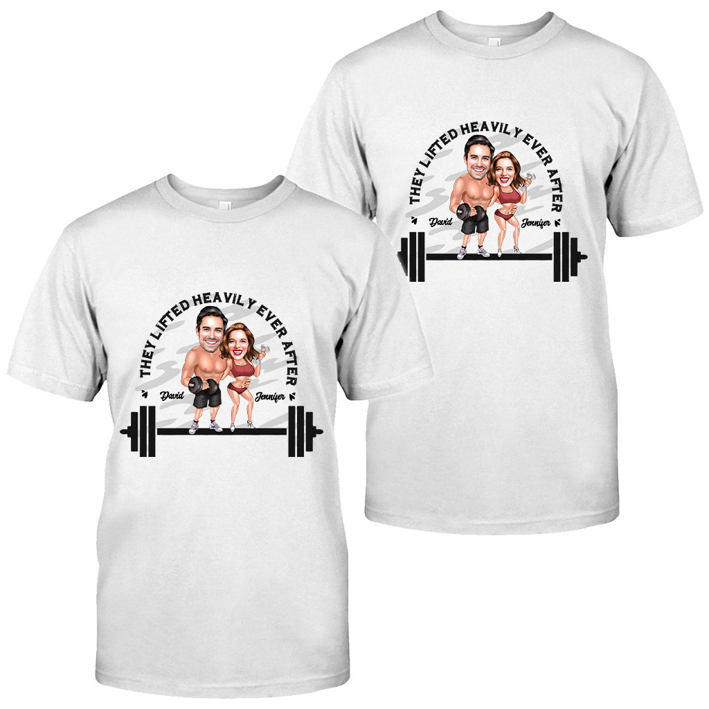 They Lifted Heavily Ever After - Personalized Fitness T-shirt And Hoodie