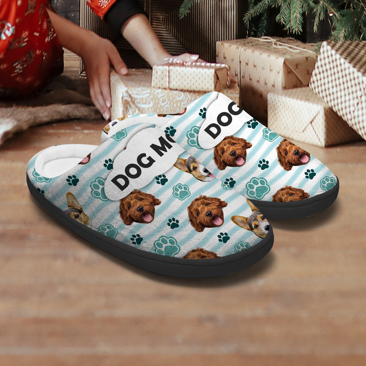 Dog Mom - Personalized Dog Slippers