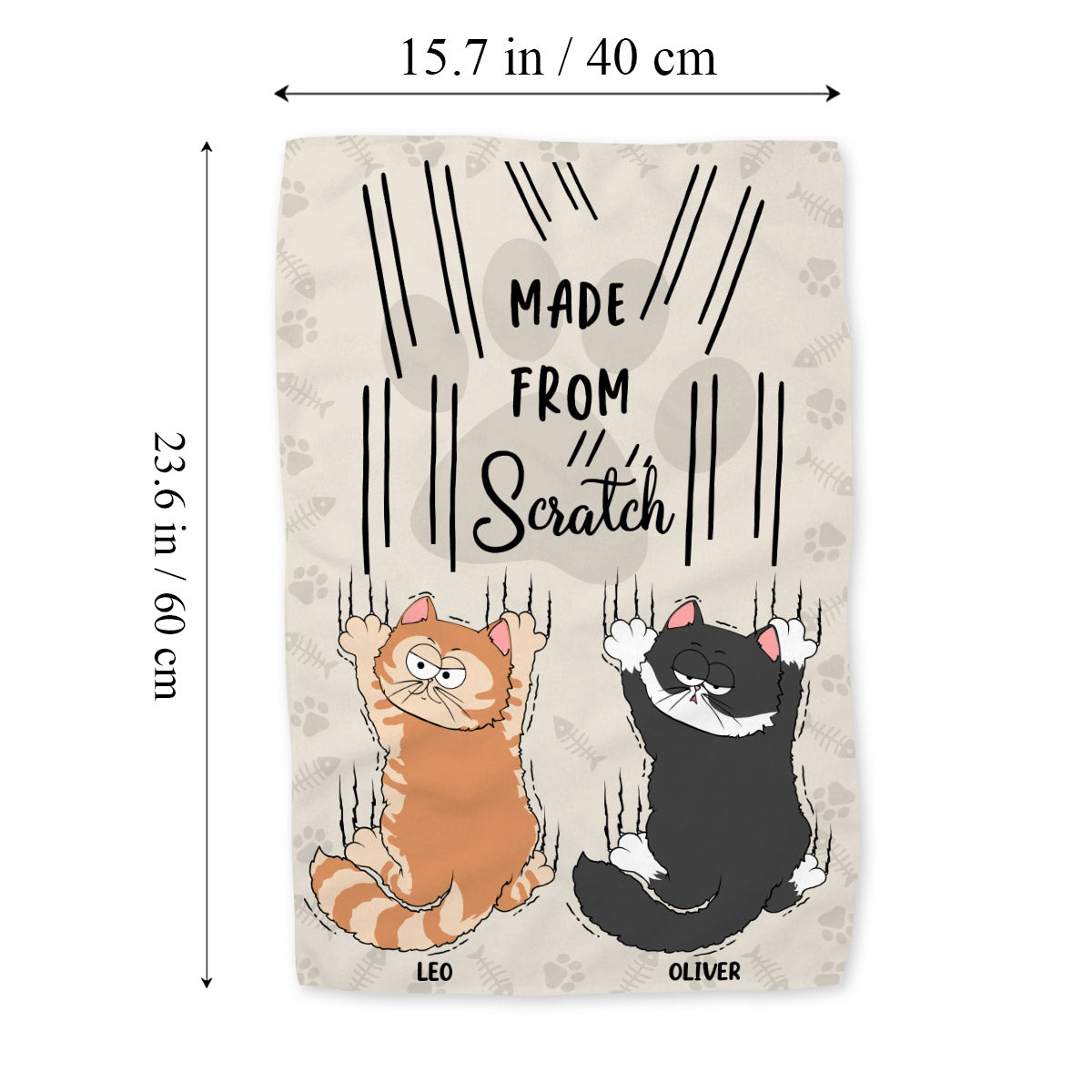 Made From Scratch - Personalized Cat Towel