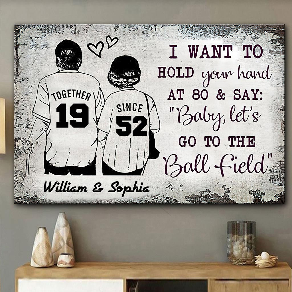 Baseball Together Since - Personalized Baseball Canvas And Poster