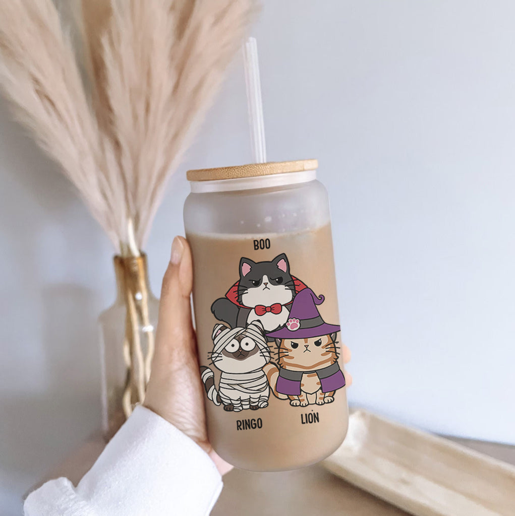 Mother Of Meownsters - Personalized Cat Can Glass