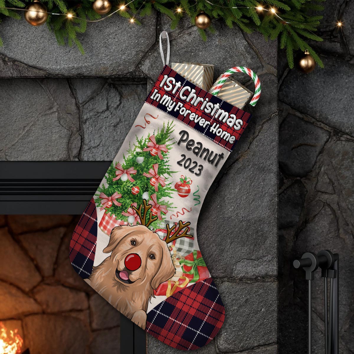 My 1st Christmas - Personalized Dog Christmas Stockings