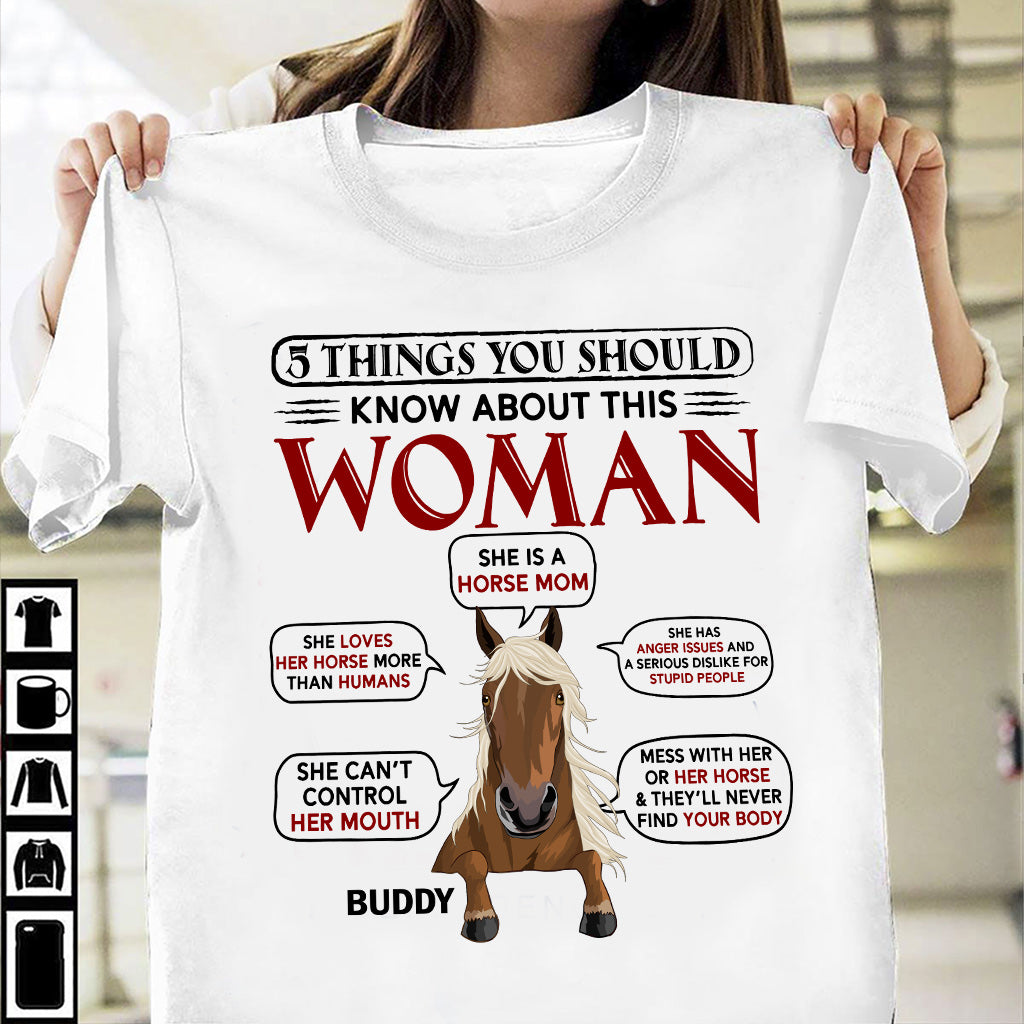 Horse Mom - Personalized Horse T-shirt & Hoodie