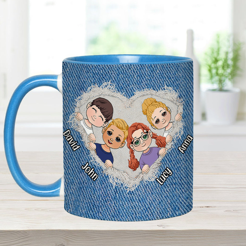 Best Grandma / Mom Ever - Personalized Grandma Accent Mug