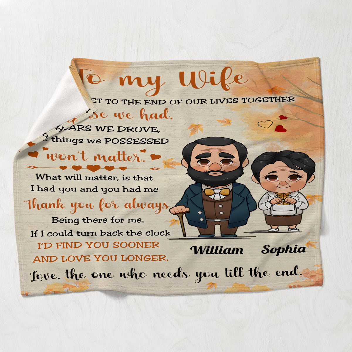 I Had You And You Had Me - Personalized Husband And Wife Blanket