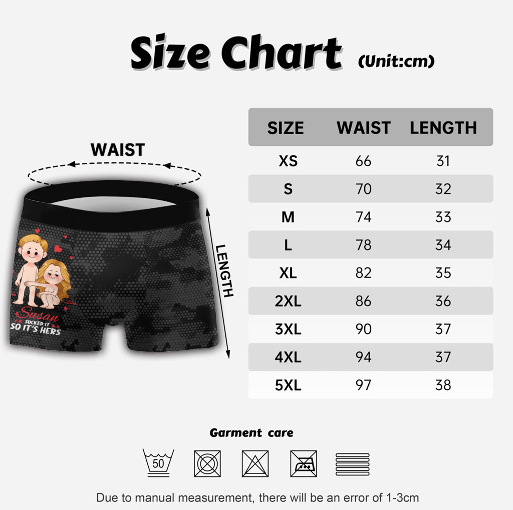 Sucked It So It’s Mine - Personalized Couple Men's Boxer Briefs