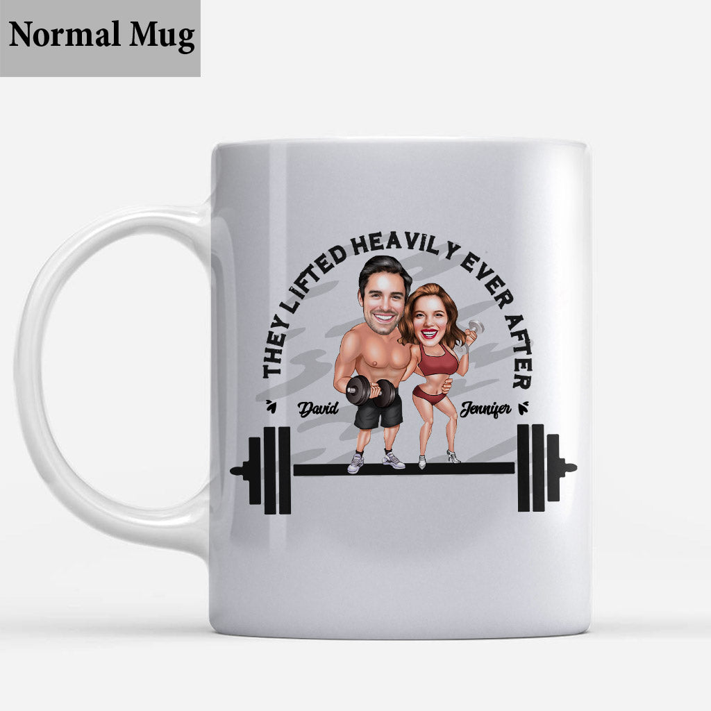 They Lifted Heavily Ever After - Personalized Fitness Mug