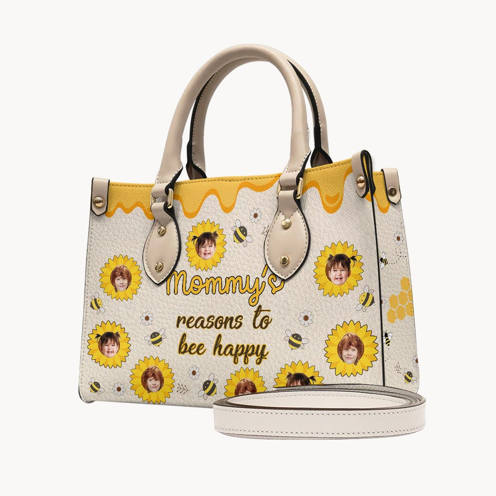 Nana's Reasons - Gift for grandma, mom - Personalized Leather Handbag