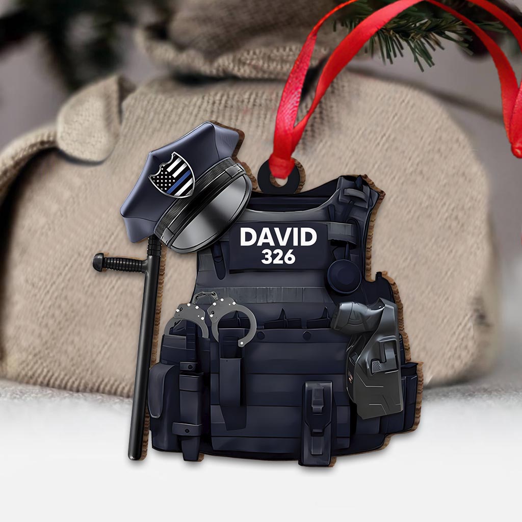 Police Vest - Personalized Police Officer Ornament