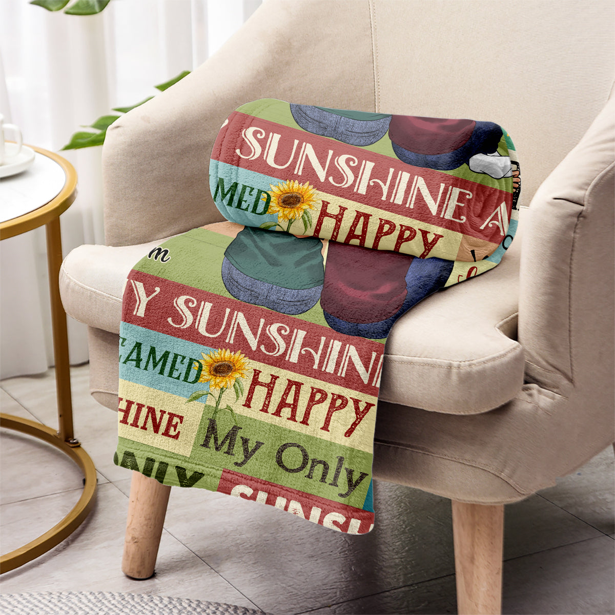 Mom You Are My Sunshine - Gift for mom, grandma - Personalized Blanket