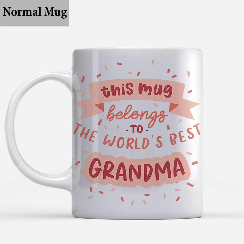 This Mug Belongs To The Best Grandma - Personalized Grandma Mug