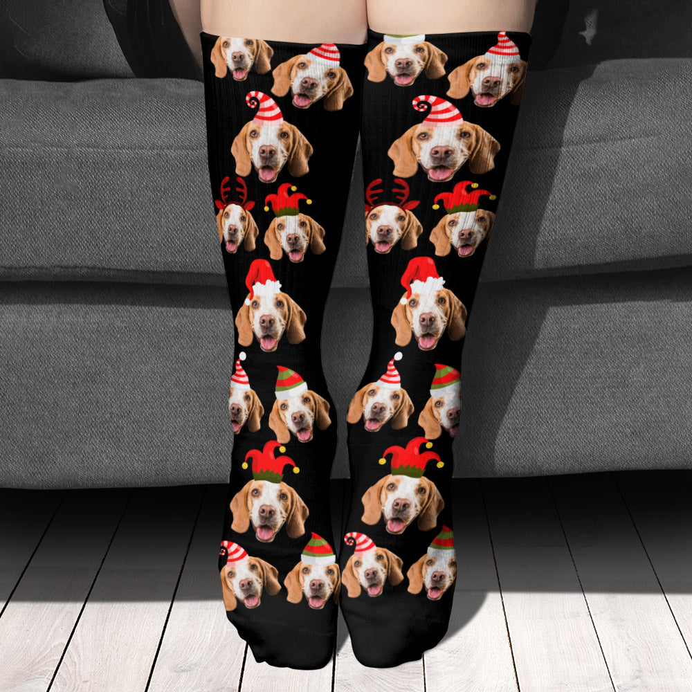 Custom Pet Photo Socks - Gift for dog lovers - Personalized Socks