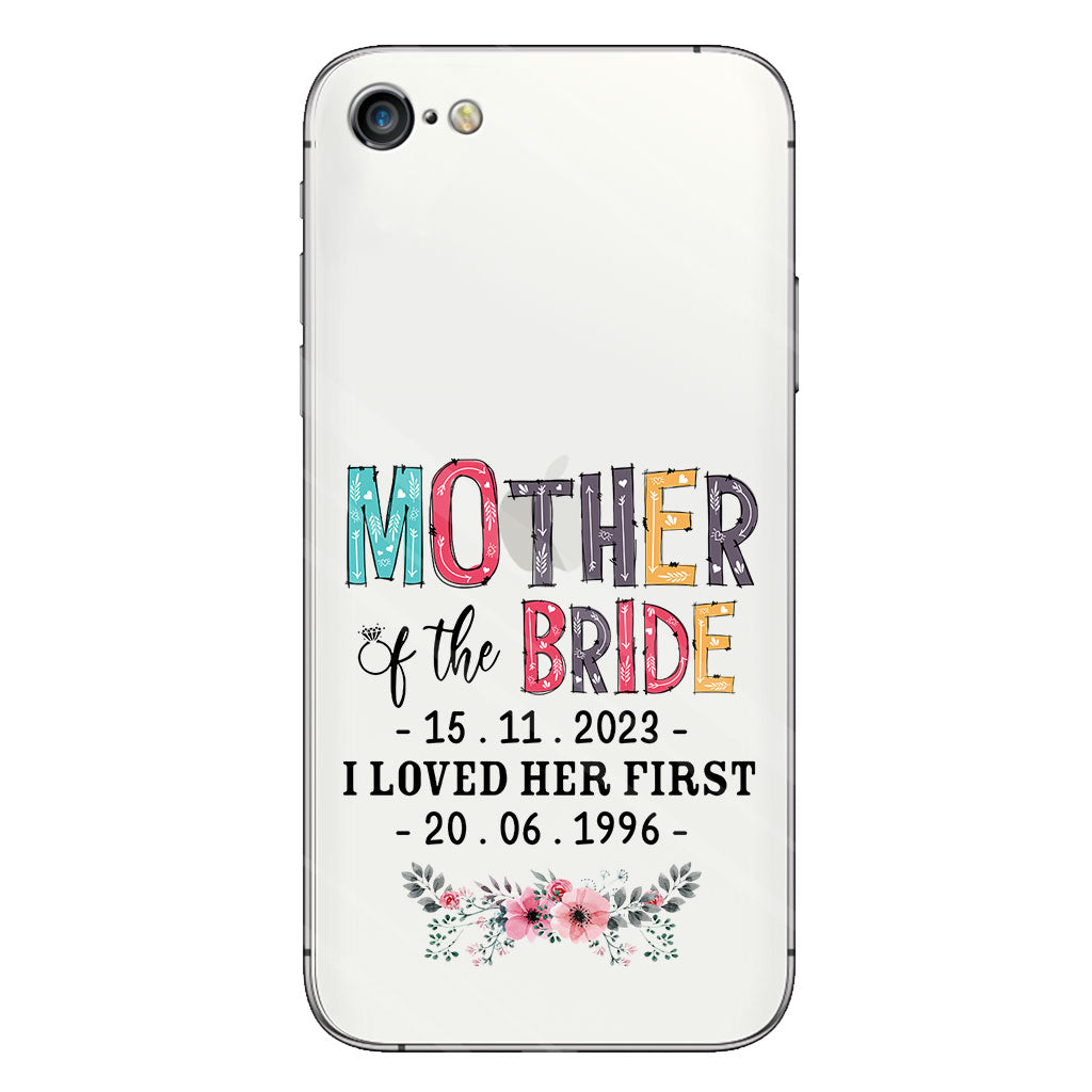 Mother Of The Bride - Personalized Mother Clear Phone Case