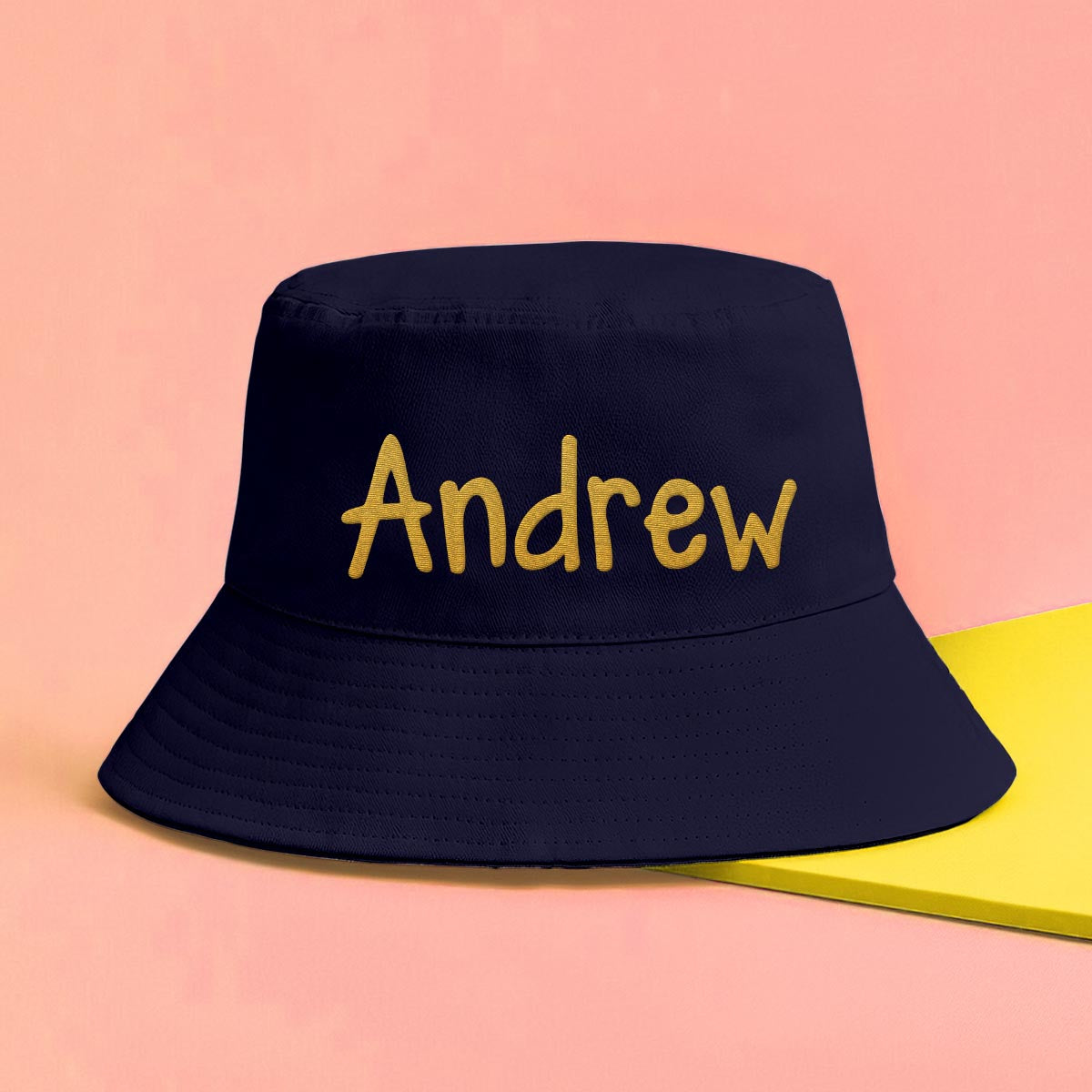 Custom Name - Personalized Couple Embroidered Bucket Hat