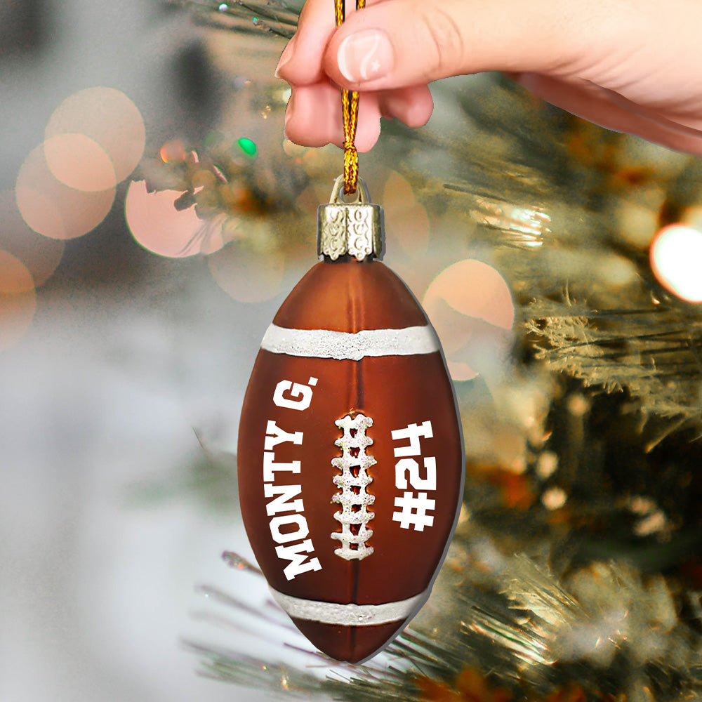 Football Ball - Personalized Football Ornament