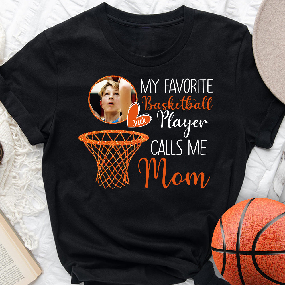 My Basketball Player Calls Me Mom Grandma - Personalized Basketball T-shirt And Hoodie