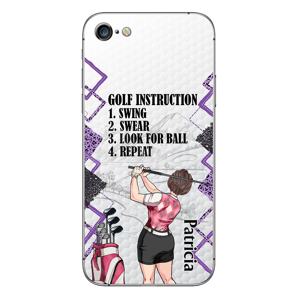 Just A Girl - Golf gift for her, wife, mom, grandma, girlfriend - Personalized Phone Case