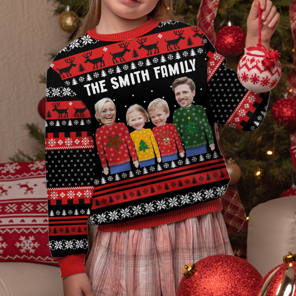 Our Family - Personalized Family Ugly Sweater