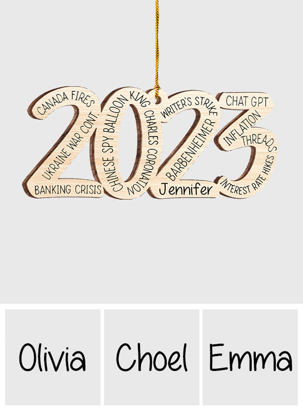 What A Great Year - Personalized Christmas Ornament