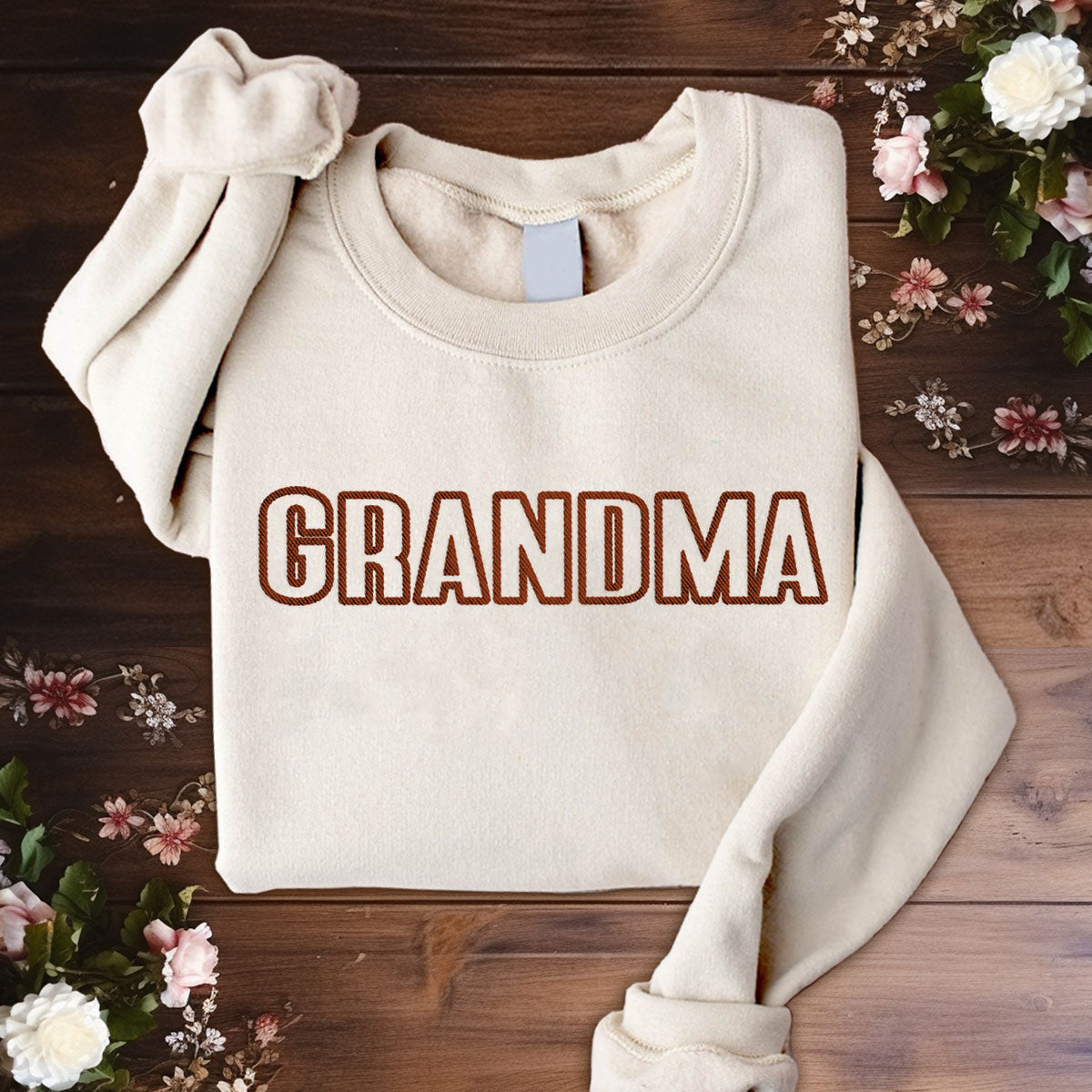 Custom Name - Personalized Grandma Embroidered Sweater