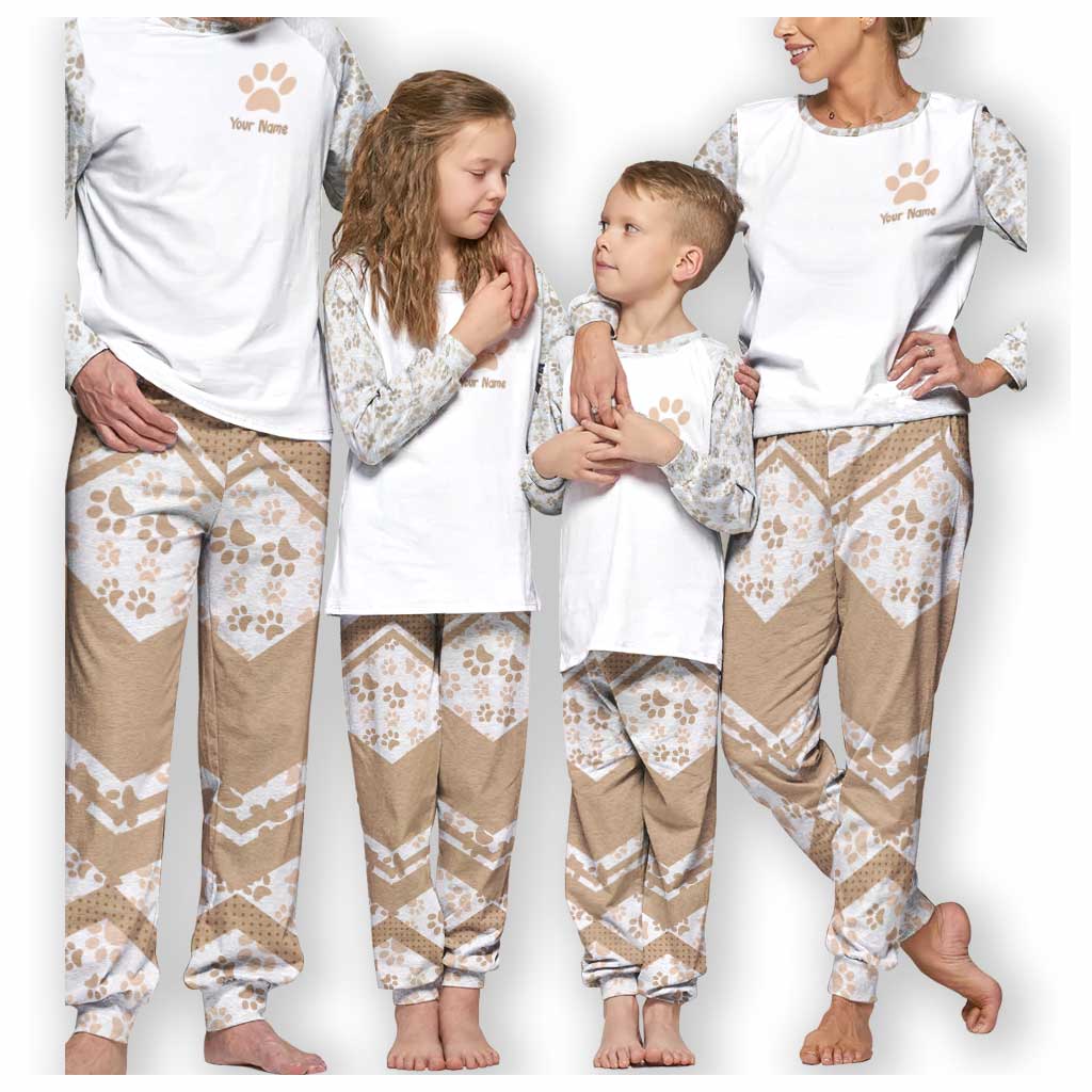 Rock Paper Scissors - Personalized Cat Pajamas Set