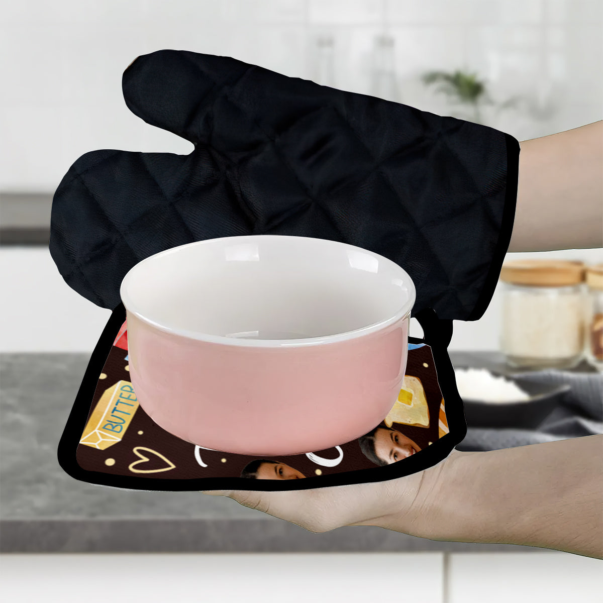 This Girl Can Bake - Personalized Baking Oven Mitts & Pot Holder Set